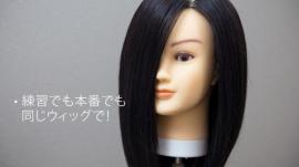 A-Type カットウィッグ 毛量maxタイプ 100%人毛 3体set ☆