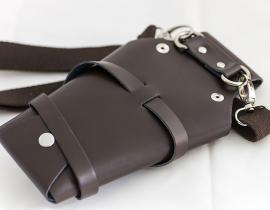 Vienna Brown・ビエンナ ブラウン 本革シザーケース