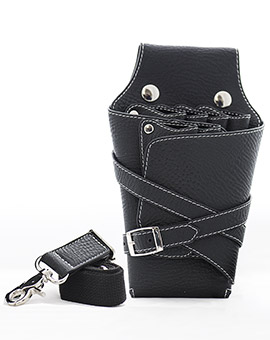 New! Malaga Black ・マラガ ブラック 軽量タイプ ☆ 6丁入れ革シザーケース